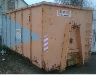 35 m³ Abrollcontainer für Baustellenmischabfälle